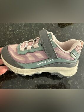 Merrell Kid’s Moab Speed Mid Waterproof Hiking Boot Sz 1 Youth